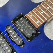 【通電確認のみ】希少 Ibanez アイバニーズ RG570 90年代 日本製 フジゲン製 エレキギター 弦楽器 ブルー (KM-024)_画像2