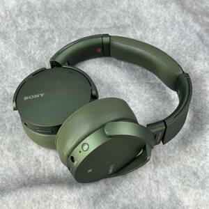 【動作確認済み】SONY ソニー MDR-XB950N1 ワイヤレス ヘッドホン ノイズキャンセリング グリーン 音響 (KM-037)