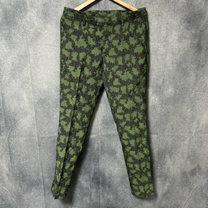 MARC JACOBS マークジェイコブス イタリア製 ウール スラックス パンツ サイズ48 XL相当 緑 グリーン(RF-243)