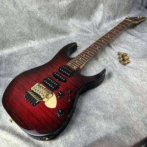 【ジャンク】Ibanez アイバニーズ RGシリーズ 日本製 RG370 エレキギター 赤 レッド (KM-028)