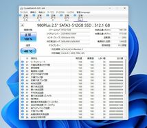 【修理部品 パーツ】 Intaiell 980Plus SATA SSD 512GB 1268回/912H 中古 正常動作品_画像3