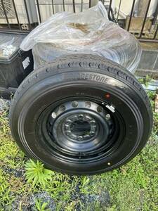 新車外し　ハイエース200系　7型 純正タイヤホイール 4本セット BRIDGESTONE ECOPIA RD613 新古 195/80R15 2023年製 