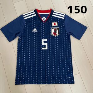 adidas サッカー　ユニフォーム　Tシャツ　150