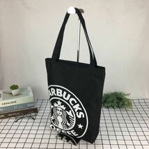 スターバックス　大容量トートバッグ　ハンドバッグ　スタバ　海外限定 ブラック_画像2