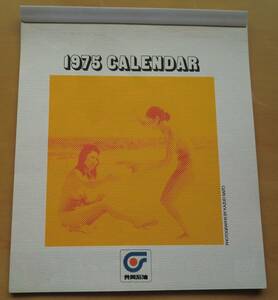 1975 year cooperation kerosene NUDE CALENDER nude calendar KAZUO SAITO unused old calendar woman nude that time thing Showa Retro 