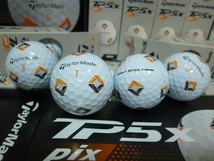 新発売◆2024年！New TP5x Pix/日本正規品/新品【TaylorMade】テーラーメイド New TP5X Pix/WH/1ダース【5ピース】_画像3