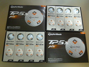 新発売◆2024年！New TP5x Pix/日本正規品/新品【TaylorMade】テーラーメイド New TP5X Pix ツアーボール/WH/2ダース【5ピース】