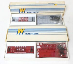 * [ not yet constructed ] WALTHERS HO gauge 40 ' air sliding * hopper kit Brach's Candy 43467 / 44826 2 piece set *NOE09821 air sliding 