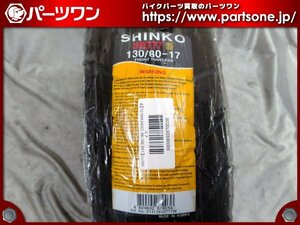 ●未使用品●SHINKO SR777 13080-17 MC 65H (WW) TL フロント用 ホワイトウォールタイヤ●[L]梱包●55176