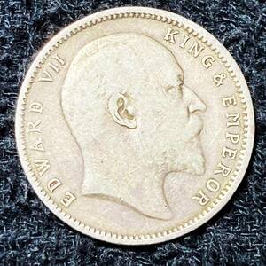 1903年 インド エドワード7世 世界コイン 古銭 貨幣 硬貨 銀貨