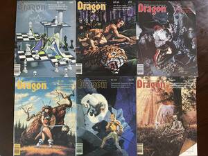 Dragon Magazine #86, #93, #107, #108, #109, #110 6冊セット Dragon Publishing TSR