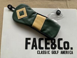 ★マスターズ カラー！新品未使用 BACK9 GOLF USA ペブルビーガンレザー　FW用 ヘッドカバー Masters緑 番手タブ