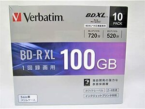  Mitsubishi chemistry media 4 speed correspondence BD-R XL 10 sheets pack 100GB white printer bruVBR520YP10D1