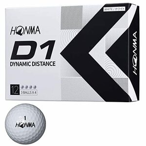 ホンマ ゴルフ ボール D1 D-1 BT2201 2ピース ソフト アイオノマー 飛び系 飛距離 ディスタンス ゴルフ