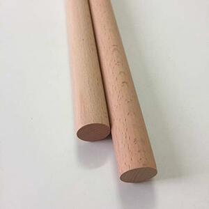 丸棒材 米ヒバ 丸棒 欅 丸棒 欅の丸棒 直径18MM 長さ40CM 木材 棒木 DIYモデル、芸術、工芸品のため マイバチ用 2