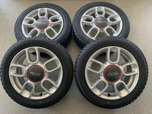 ☆Fiat500 純正6J-15ET35 ４H-98＆ヨコハマ アイスガードIG30　185/55R15 USED品セット☆スタッドレスは溝はあるがオマケです！