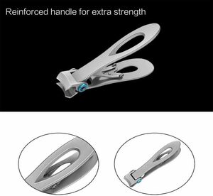  special price!! nail clippers, super large pair nail clippers cutter extra-large. nail speciality. stainless steel steel pair nail clippers 15Mm wide Joe open for women man .sinia oriented ( silver color )