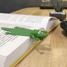 特価！！しおり かわいい ブックマーク 立体 クロコダイル 鰐 栞 3D bookmark おしゃれ ブックマーカー ギフト 誕生日 プレゼント_画像6