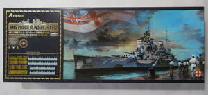 未組立◆1/700 戦艦「プリンス・オブ・ウェールズ」1941年12月 英海軍◆フライホーク 豪華版 アップグレードパーツ エッチング・金属砲身付