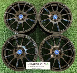 ★LYZER KOTO TYPE-3 ライザー 琴 タイプ3 17インチ 100/5H ★17×7J +48 PCD100 5穴 ハブ:約67mm 4本Set アルミホイール 中古★送料無料