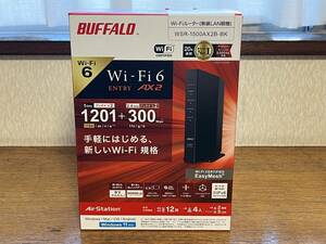 【未開封新品】BUFFALO WSR-1500AX2B-BK Wi-Fi6 11ax IPv6 対応 無線LANルーター AirStation