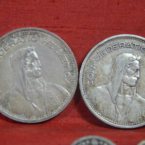 身辺整理・スイス銀貨１２枚の画像2