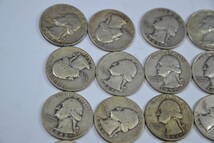身辺整理・USA１９２８年～１９６４年ワシントンクオター銀９００コイン３５枚_画像2