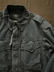 【傑作】極美品 RRL FADED NAVY MODIFIED FIELD JACKET ダブルアールエル ミリタリー ジャケット ラルフローレン 2013年製 M