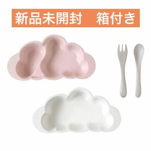 【新品未開封】10mois ディモワ マママンマ プレートセット　ピンク