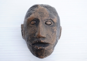 Art hand Auction ◆ American goods UNKNOWN Face motif object Interior art/Vintage Antique Retro Handmade Head, antique, collection, miscellaneous goods, others