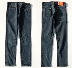 ◆ SALE!! Levi's リーバイス511 スキニーデニムパンツ W30×L32 濃紺/アメリカ古着 スリム ストレート ローライズ ストレッチ素材 3