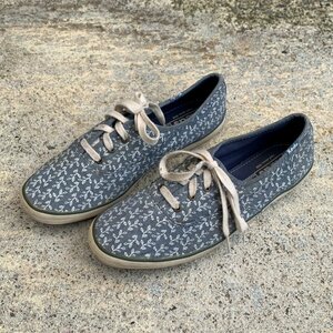 【24㎝】Keds ローカット スニーカー 花柄 総柄■ビンテージ オールド レトロ アメリカ古着 ケッズ レディース