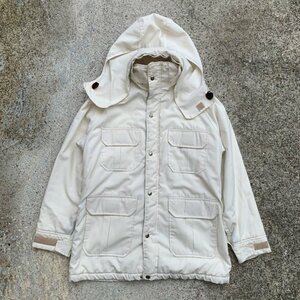 【S/M】USA製 Woolrich マウンテンパーカー ジャケット ホワイト 白■ビンテージ オールド レトロ アメリカ古着 ウールリッチ 80s