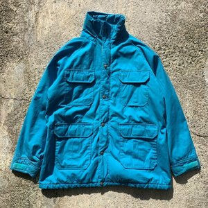 【M/L】USA製 Woolrich マウンテンパーカー ジャケット ターコイズブルー■ビンテージ オールド レトロ アメリカ古着 80s ウールリッチ