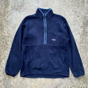 【S or Ladies】2000s Y2K patagonia ハーフジップ シンチラフリース ネイビー■ビンテージ オールド アメリカ古着 パタゴニア レディース