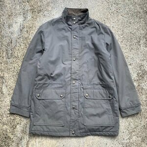 【L/XL】USA製 Fieldmaster ハーフコート ジャケット グレー■ビンテージ オールド レトロ アメリカ古着 80s/90s スタンドカラー