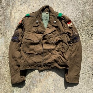 【S/M 40R】50s 米軍実物 ウール アイクジャケット■ビンテージ オールド アメリカ古着 ミリタリー オリジナル ワッペン付き 制服 ARMY