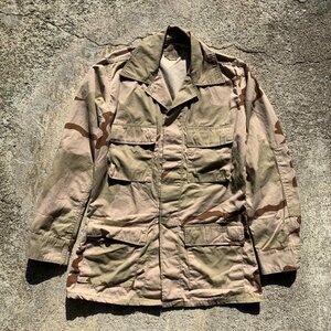 【S-LONG】90s BDU ジャケット 3C デザートカモ 迷彩■ビンテージ オールド レトロ アメリカ古着 ミリタリー コンバット 米軍実物