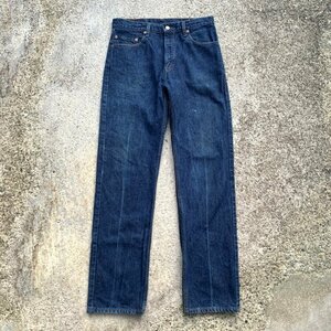 【W34】コロンビア製 Levi's 505 テーパード デニムパンツ 青■ビンテージ オールド アメリカ古着 90s リーバイス ジーパン