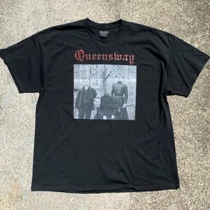 【2XL】Queensway バンド プリントTシャツ ブラック 黒■アメリカ古着 ロック ヘヴィメタ ハードコア ビッグサイズ