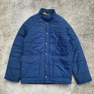 【M/L】USA製 Golden Fleece 中綿ダウンジャケット 青■ビンテージ オールド アメリカ古着 アウトドア ゴールデンフリース 70s/80s