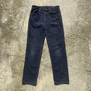 【W29】USA製 Levi's 705 コーデュロイパンツ ネイビー■ビンテージ オールド レトロ アメリカ古着 リーバイス 505 70s/80s