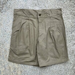 【W31-32】デッドストック 70s イタリア軍 チノクロス ショートパンツ■ビンテージ ヨーロッパ古着 ユーロミリタリー ショーツ No.3