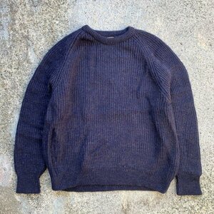 【XL】カナダ製 GREAT NORTHERN KNITTERS ウールセーター ネイビー 青■ビンテージ オールド レトロ アメリカ古着 ラグラン ニット