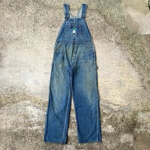 【W36】USA製 LIBERTY デニム オーバーオール■ビンテージ オールド レトロ アメリカ古着 70s リバティ ワークウェア