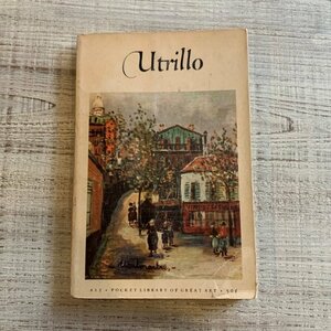 【17.1㎝×11.4㎝】50s Utrillo ポケットライブラリー 洋書■ビンテージ アンティーク アメリカ雑貨 ブック アート モーリス・ユトリロ