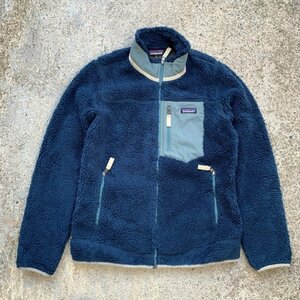 【S/M】Patagonia クラシック レトロX カーディガン 青紺■アメリカ古着 パタゴニア アウトドア パイル フリースジャケット