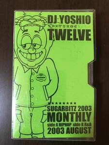 ミックステープ TWELVE 2003 Monthly HIPHOP.R&B 8月 AUGUST DJ YOSHIO 中古 カセットテープ MIX TAPE HIPHOP R&B ラップ ヒップホップ 