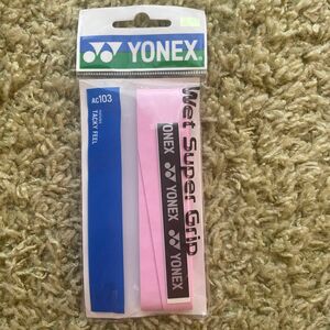 ★YONEX★ウエットスーパーグリップAC103ロング対応フレンチピンク（128）