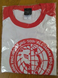  после приятный . отверстие 60 годовщина . календарь праздник футболка все Япония Professional Wrestling M размер нераспечатанный 